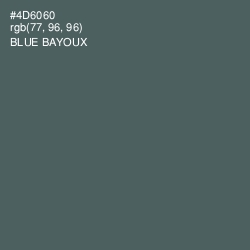 #4D6060 - Blue Bayoux Color Image
